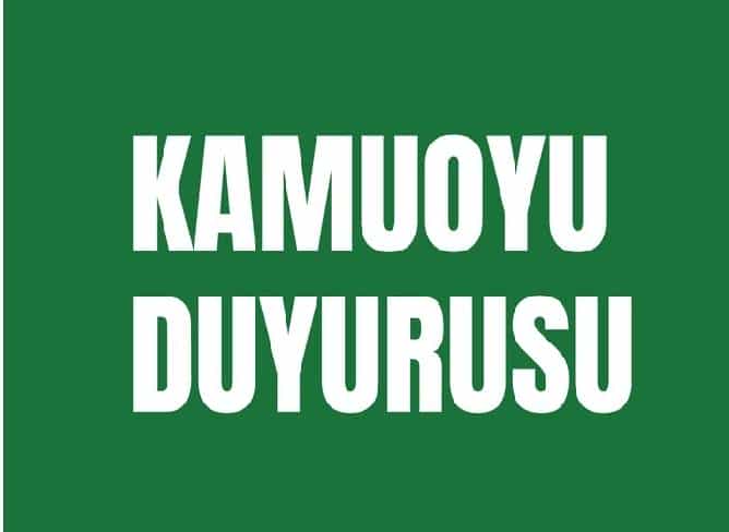 Istanbul Universitesi Devlet Konservatuvari Kamuoyu Duyurusu