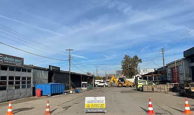 nilufer belediyesi besevler sanayi sitesinin yollarini yeniliyor