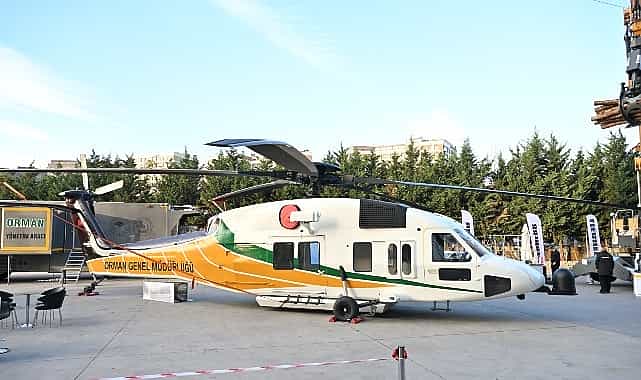 turkiyenin ilk yerli yangin sondurme helikopteri tanitildi