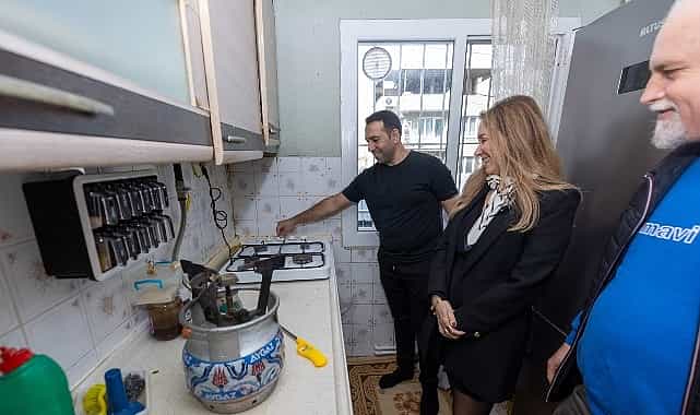 ulubatlida ilk dogal gaz atesi yandi