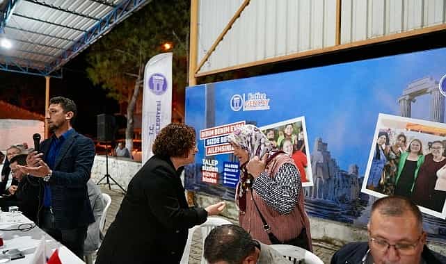 baskan hatice gencay balat mahallesinde halk ile bir araya geldi