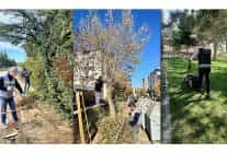 ilcenin dort bir yaninda ekipler is basinda