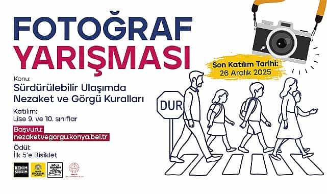 konya buyuksehirden ogrenciler icin surdurulebilir ulasimda nezaket ve gorgu kurallari yarismalari