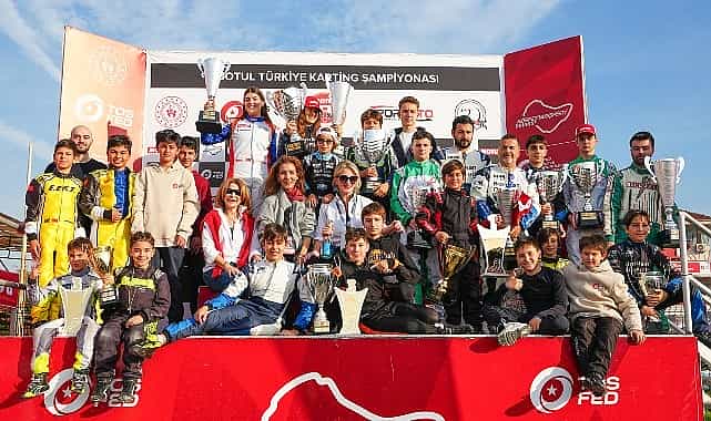 korfez karting yarisinda buyuk cekisme
