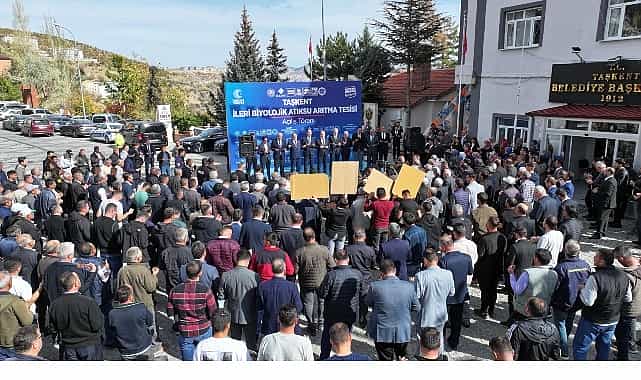 milletvekili baykan ve baskan altay taskent ileri biyolojik atik su aritma tesisinin acilisini yapti