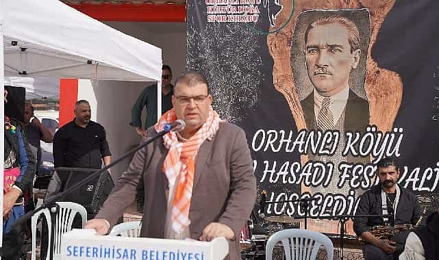 orhanli koyu 2 zeytin hasadi festivali coskuyla basladi