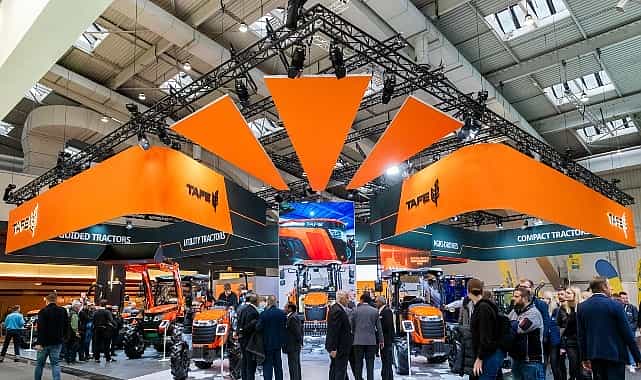 tafe agritechnica 2025te evx75 elektrikli hibrit traktoru ve terra vista sistemini tanitti