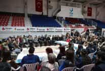 aliaga belediyesi personelinden baskan serkan acara dogum gunu surprizi