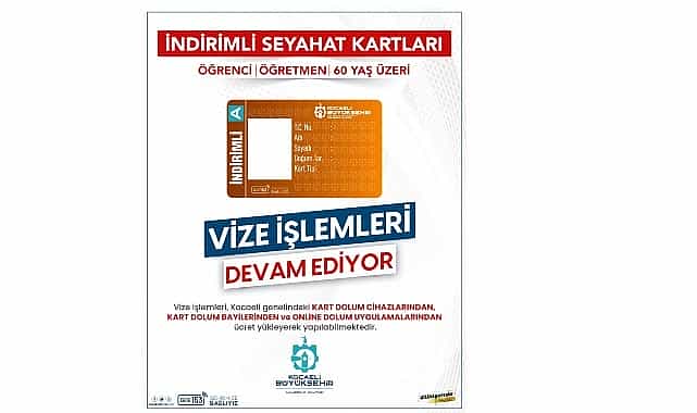 indirimli kocaelikart vize islemlerinde son tarih 1 ocak