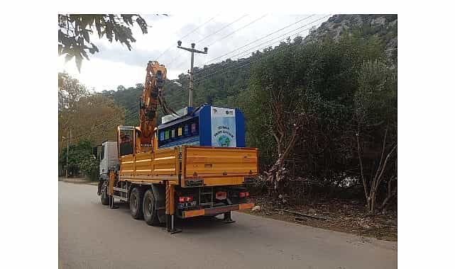 kemer belediyesi tarafindan 2 mahalleye daha mobil atik getirme merkezi