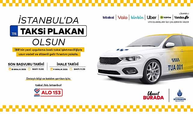 uygulama bazli taksi icin yeni ihale 9 aralikta