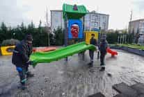 yangin sonrasi ahi evran parki kisa surede yenilendi