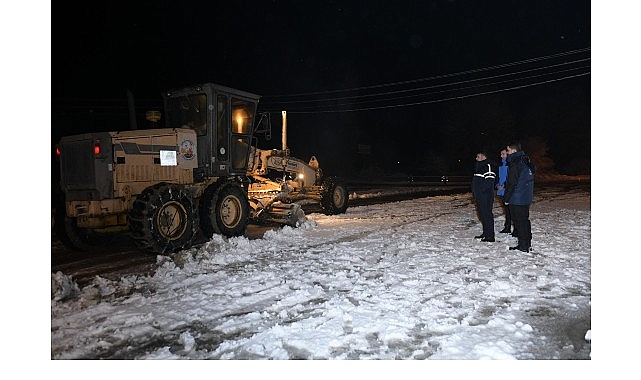 baskan cirpanoglu kar mesaisinde kahramankazan gune huzurla uyanacak
