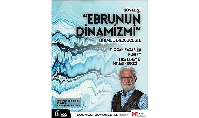 ebru sanatinin ustasi sanatseverlerle bulusacak