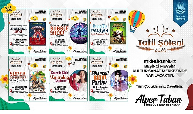 inegolde ara tatil cocuklar icin solene donusuyor